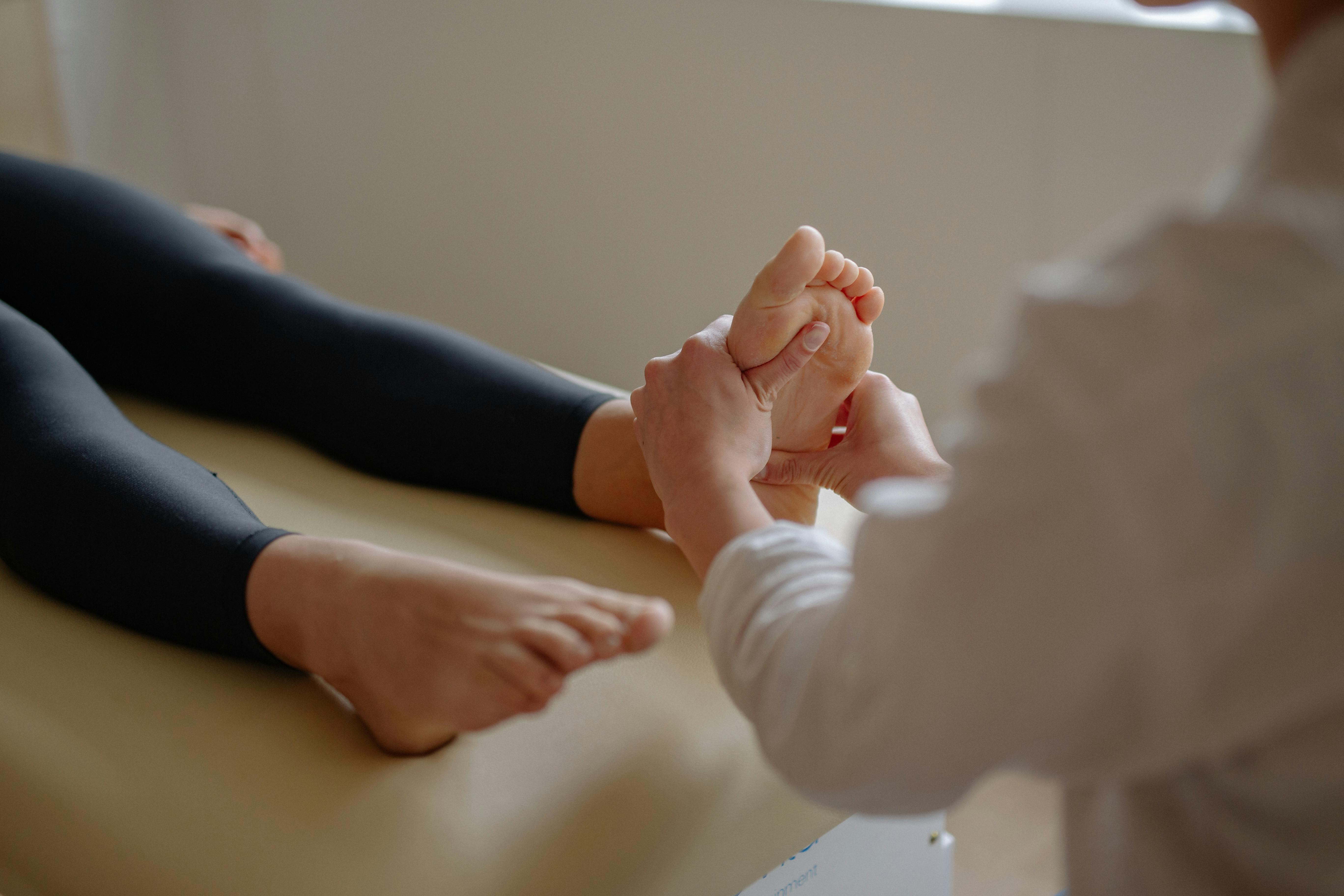 Reflexology benefits with gentle pressure for relaxation